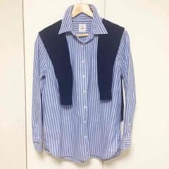 【トラ♡様専用】Gap ボーイフレンドストライプシャツ/XXXSのサムネイル