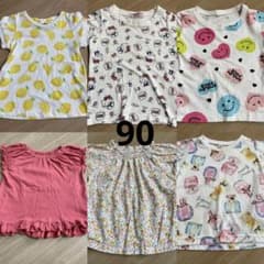 まとめ売り　半袖　Tシャツ　ブラウス　綿100 90cm 女の子　セット　キティのサムネイル