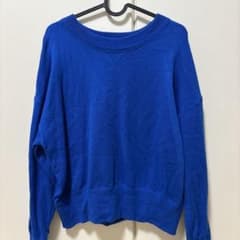 ZARA 青色 長袖ニット Sサイズのサムネイル