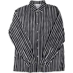 marimekko マリメッコ ヨカポイカ ストライプ オーバーシャツ S - メルカリ