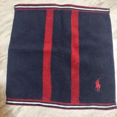 POLO RALPH LAUREN タオルハンカチ ネイビー レッドのサムネイル