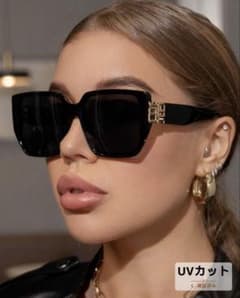 SHEIN スクエアフレーム サングラス ブラックのサムネイル