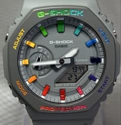 ✨超美品✨ G-SHOCK カシオーク グレー レインボー 本体のみのサムネイル