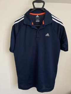 adidas アディダス 半袖ゴルフポロシャツ L ネイビーCLIMALITEのサムネイル