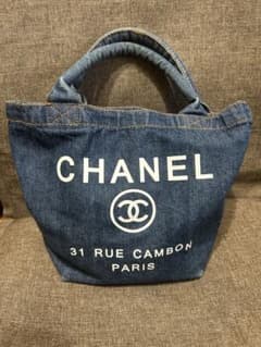 CHANEL ノベルティ デニムトートバッグ - メルカリ