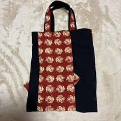 ハンドメイド トートバッグ 蝶々柄 和柄のサムネイル