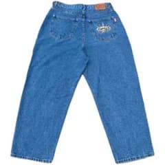 9090デニムブルー　刺繍バックポケットのサムネイル