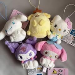 サンリオキャラクターズ ふんわりほっぺミニミニおすわりマスコット 5種セット