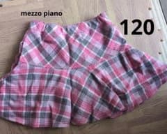 【未使用】mezzo pianoピンクチェックスカートのサムネイル