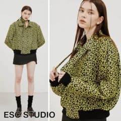 【ESC STUDIO】21FW scarf blouson flower
