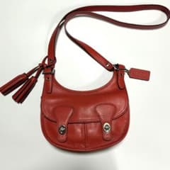 Coach Legacy 19925 Amanda Flap Coral Red - メルカリ