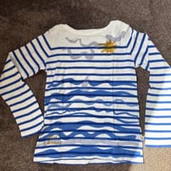 プチバトー　ボーダーTシャツ　120センチのサムネイル
