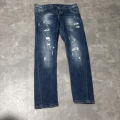 ダメージ加工 デニムパンツ メンズのサムネイル