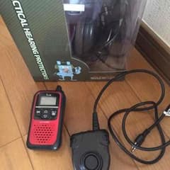 サバゲー ヘッドセット 無線一式 comtac2 PTT icom 電動ガンのサムネイル