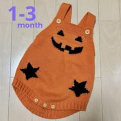 ★ハロウィン★かぼちゃロンパース コスプレ 1〜3ヶ月のサムネイル