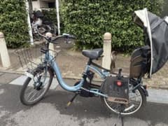 2025年購入　7／２２迄 プレテック電動自転車 チャイルドシート付きのサムネイル