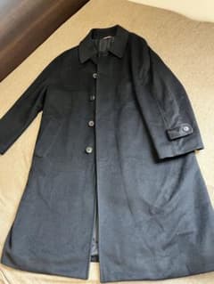 ダーバン カシミヤ100% バルマカーンコート 黒 92A5 日本製のサムネイル