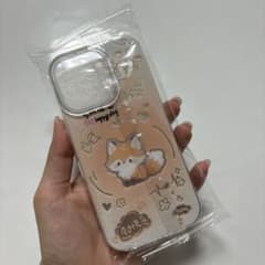iPhone 16proケース キツネ柄 クリアケースのサムネイル
