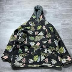 USA製 monitaly Papas フローラル アノラックパーカー 裏ボア - メルカリ