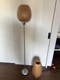 2点セット　IKEA BÖJA ベイヤ　テーブルランプ 竹のサムネイル