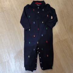 Ralph Lauren ネイビー ロンパース 12Mのサムネイル