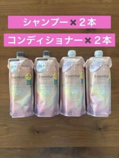 【４本】エッセンシャルプレミアムうるおいバリアシャンプー＆コンディショナーのサムネイル