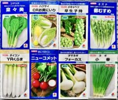 野菜の種【タキイ】秋冬◆美味しいオススメ8種類セット《値下げ中》のサムネイル
