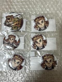 鬼滅 WEBくじ 幕間 イラスト 煉獄 杏寿郎 缶バッジ 箔押し - メルカリ