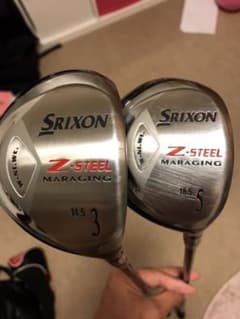 スリクソンZ-STEEL 3W&5W 2本セット 純正カバー付のサムネイル