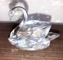 SWAROVSKI スワロフスキー 白鳥 M クリスタル 置物 オブジェ - メルカリ