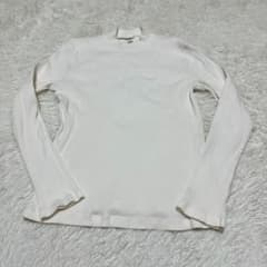 ユニクロ UNIQLO トップス Lサイズ ベージュ リブハイネック
