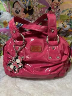 ANNA SUI エナメルバッグ　ピンクのサムネイル