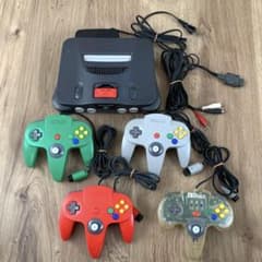 Nintendo 64 console + memory expansion パック+ 4 controllers