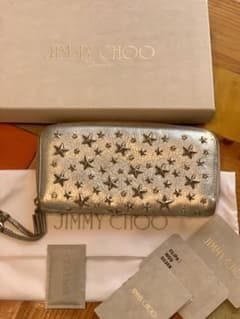 DDMAX様専用JIMMY CHOO ラウンドファスナー　長財布　シルバーのサムネイル