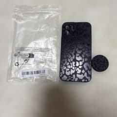 iPhone 12用 レオパード柄ケース＆グリップセットのサムネイル