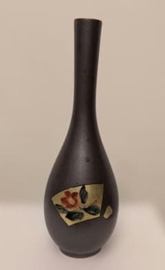 九谷焼 一輪挿し 花瓶 扇面 陶器 伝統工芸品 - メルカリ