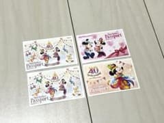 ディズニーランド 40周年記念 使用済 株主優待チケット 4枚のサムネイル
