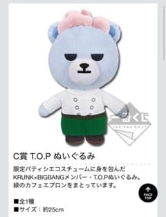 C상 TOP KRUNK×BIGBANG 멤버 TOP 봉제인형