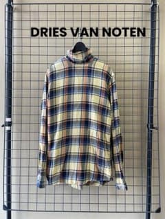 DRIES VAN NOTEN ドリスヴァンノッテン ハイネック チェックシャツ