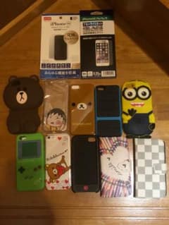 iPhone 5C専用のケース１０点と画面フィルム２枚のサムネイル