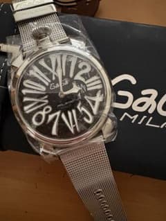 ガガミラノ5080.02 THIN 46mm ステンレススチールスリムクォーツ 