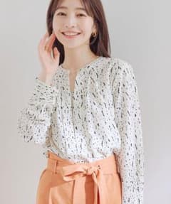 Vis　フロントタック長袖ブラウスのサムネイル