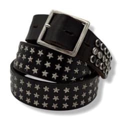 HTC STAR STRIPE STUDS LEATHER BELT 36インチ - メルカリ
