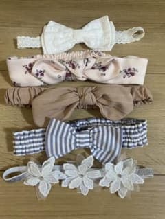 ベビー用 ヘアバンド 5点セットのサムネイル
