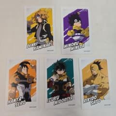 僕のヒーローアカデミア ぱしゃこれ風カード 5枚セット 緑谷出久 他
