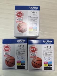 Brother LC411 4PK インクカートリッジセット 4色 3箱セット - メルカリ