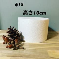 発泡スチロール クレイケーキ 土台】直径15cm×高さ10cm - メルカリ