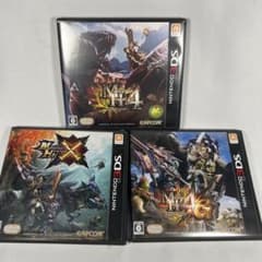 몬한 4 4G X 3개 세트 3DS 소프트 몬스터 헌터