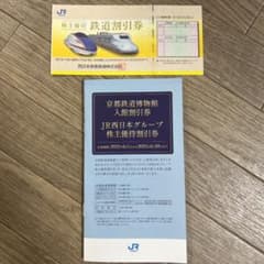jr西日本鉄道株主優待券のサムネイル
