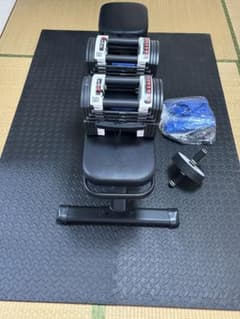 [福島引取] FIELDOOR 可変式ブロックダンベル トレーニングベンチセット 福島引取] FIELDOOR 可変式ブロックダンベル トレーニングベンチセット